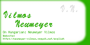 vilmos neumeyer business card